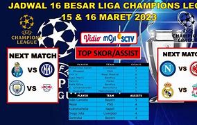 Jadwal Liga Champion 2023 Hari Ini